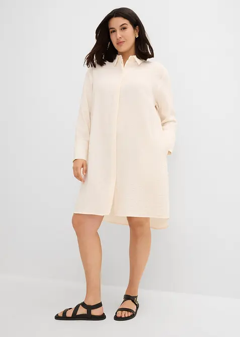 Camicetta lunga in misto viscosa morbido, bonprix