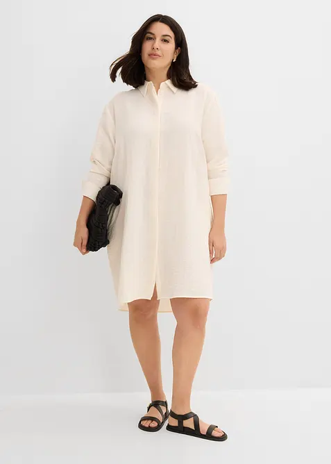 Camicetta lunga in misto viscosa morbido, bonprix