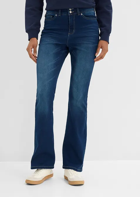 Jeans bootcut modellanti, vita media, bonprix