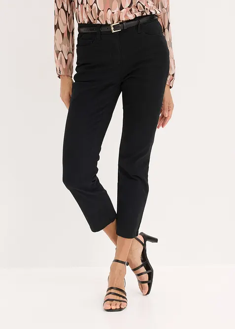 Pantaloni cropped elasticizzati, bonprix