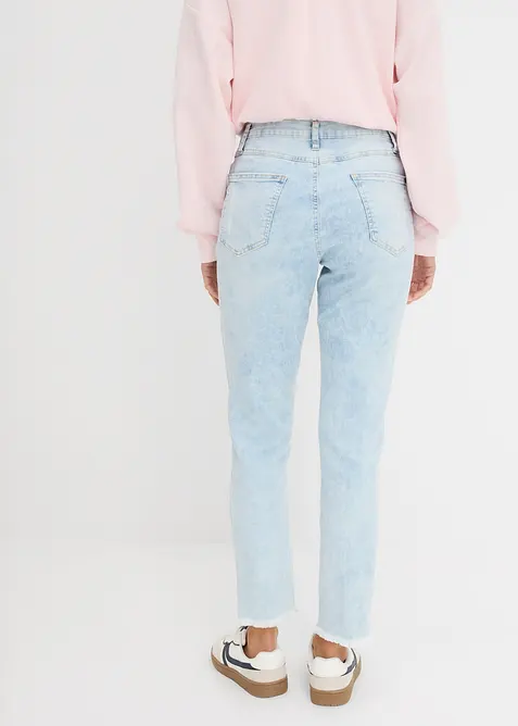 Mom jeans con effetto sdrucito, bonprix