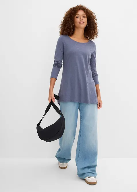 Maglia a maniche lunghe in puro cotone, bonprix