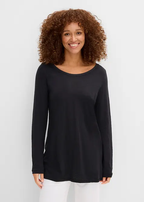 Maglia a maniche lunghe in puro cotone, bonprix