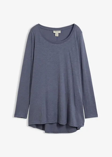 Maglia a maniche lunghe in jersey slub leggero, bonprix