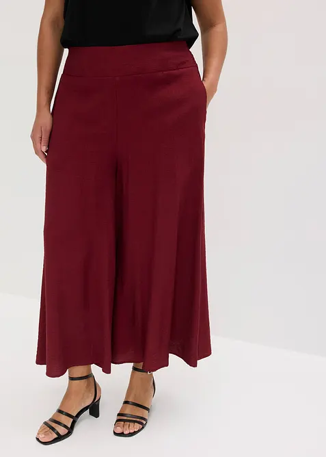 Pantaloni culotte in misto viscosa, bonprix