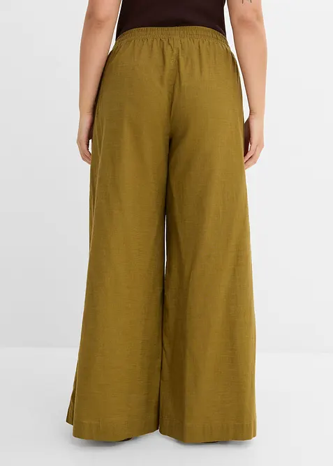 Pantaloni a palazzo in puro cotone, bonprix