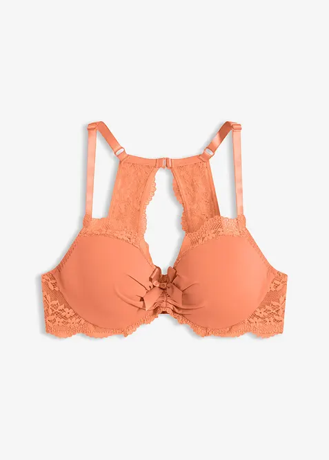 Reggiseno con coppe preformate e pizzo floreale, bonprix