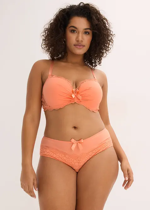 Reggiseno con coppe preformate e pizzo floreale, bonprix