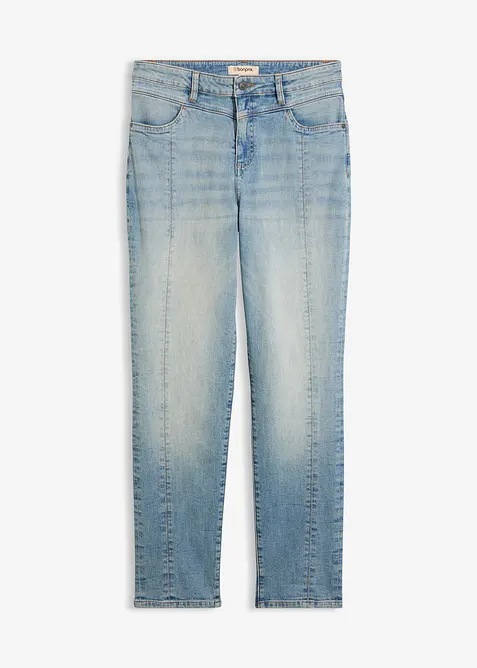 Jeans straight, vita media, bonprix