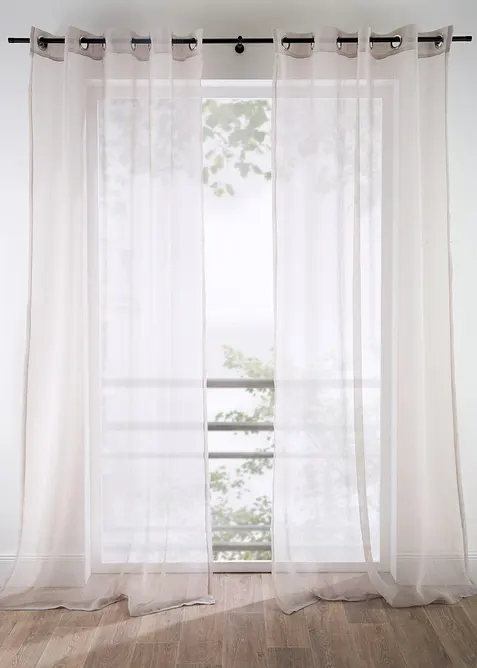 Tenda trasparente in fine tessuto a rete (pacco da 1), bonprix