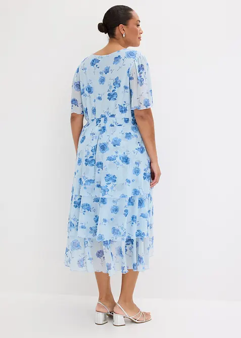 Abito midi in morbido mesh, bonprix