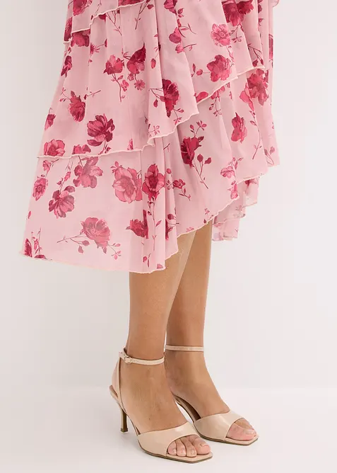 Abito midi in morbido mesh, bonprix