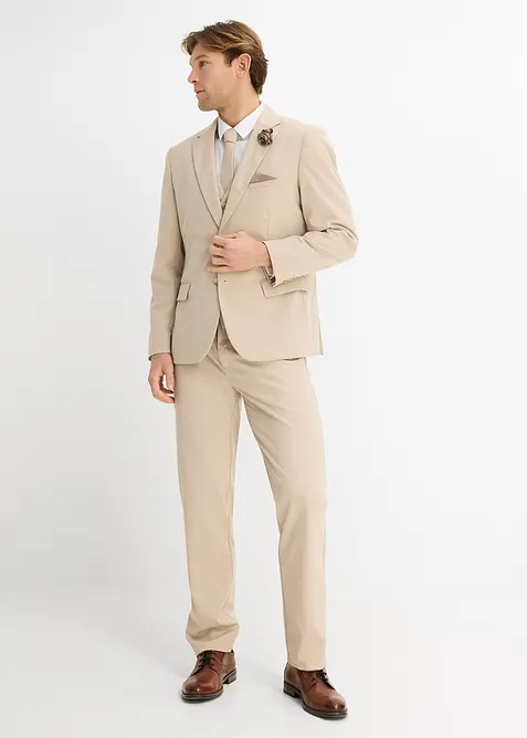 Abito da sposo con gilet e cravatta, regular fit (set 4 pezzi), bonprix