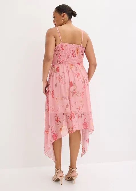 Abito in jersey con mesh delicato, bonprix