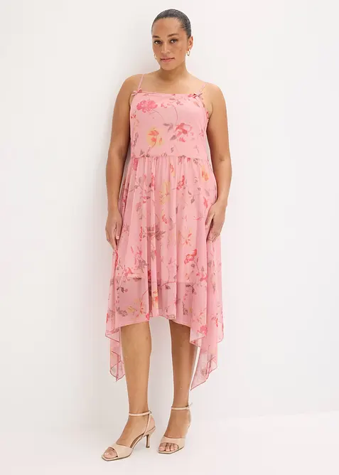 Abito in jersey con mesh delicato, bonprix