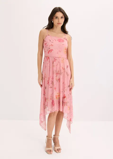 Abito in jersey con mesh delicato, bonprix