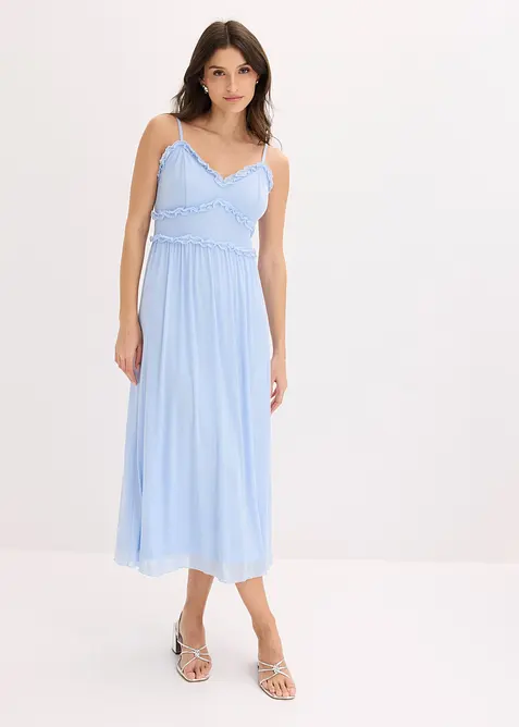 Abito in jersey con mesh delicato, bonprix