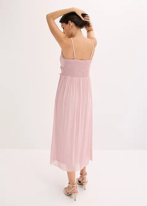 Abito in jersey con mesh delicato, bonprix