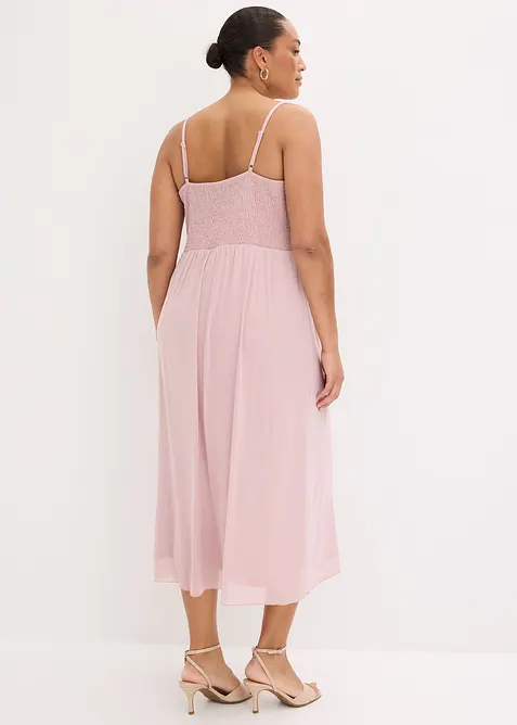 Abito in jersey con mesh delicato, bonprix