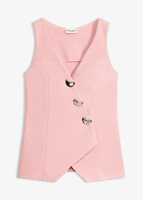 Blazer smanicato con bottoni decorativi, bonprix