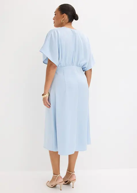 Abito midi in satin lucido, bonprix