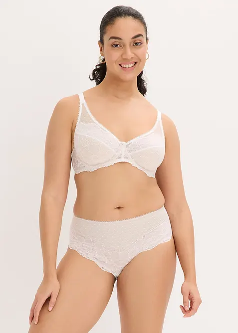 Slip alto con pizzo raffinato, bonprix