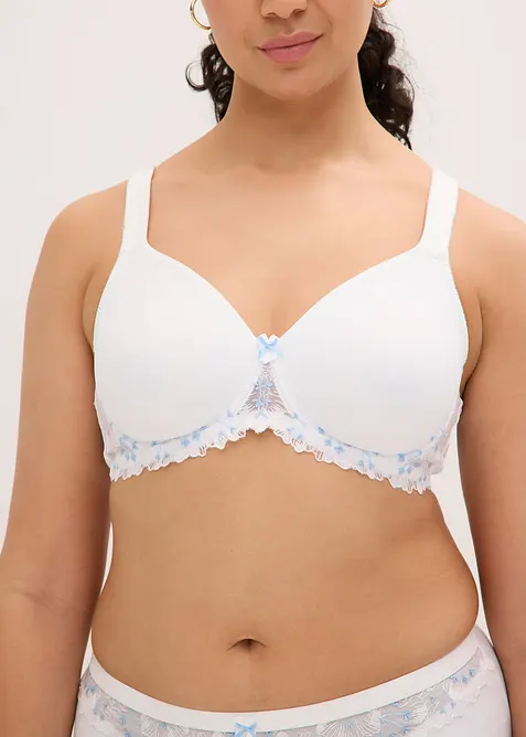 Reggiseno minimizer con ricami delicati, bonprix