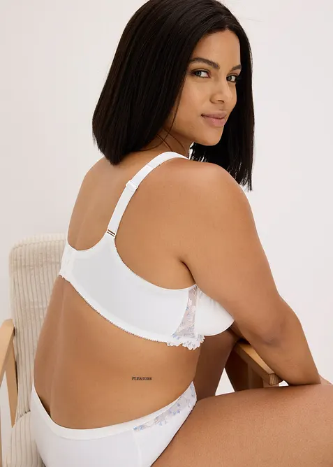 Reggiseno minimizer con ricami delicati, bonprix