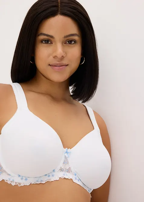 Reggiseno minimizer con ricami delicati, bonprix