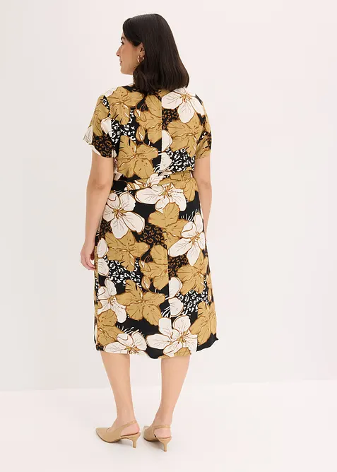 Abito in viscosa con cintura da annodare, bonprix