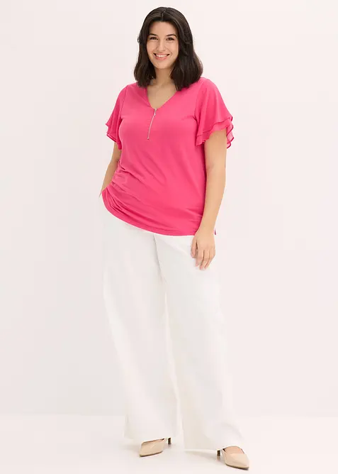 Maglia con maniche in chiffon, bonprix