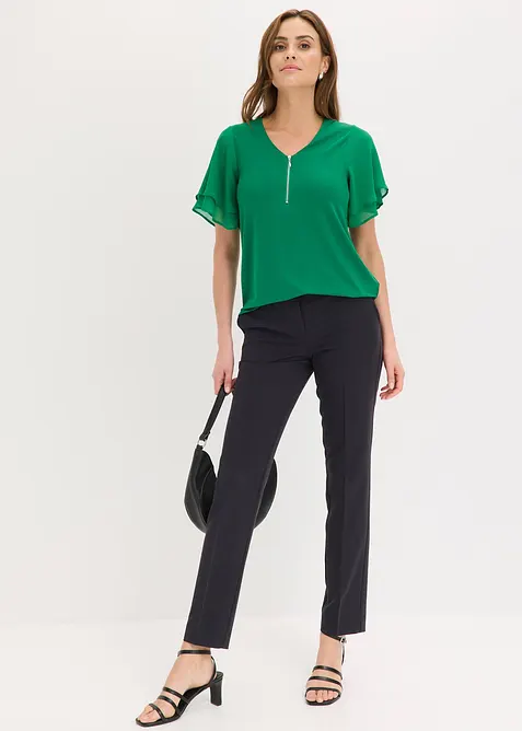 Maglia con maniche in chiffon, bonprix