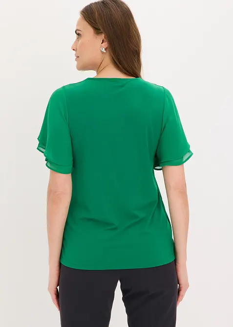 Maglia con maniche in chiffon, bonprix