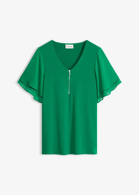 Maglia con maniche in chiffon, bonprix