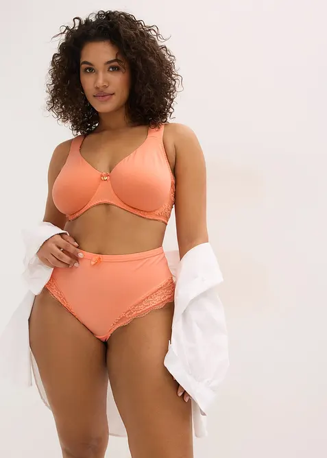 Reggiseno t-shirt con ferretto e cotone biologico (pacco da 2), bonprix