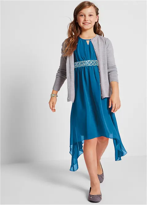 Abito in chiffon con paillettes, bonprix