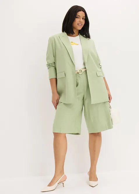 Blazer in misto lino, bonprix