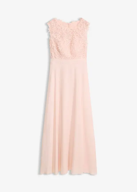 Abito lungo con pizzo, bonprix