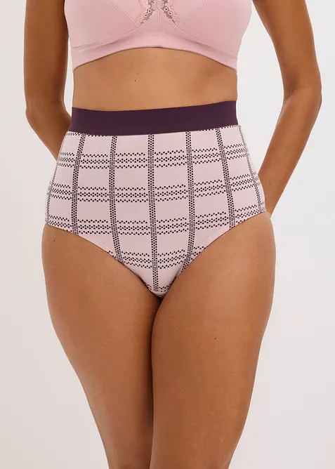 Slip a vita alta con cotone biologico (pacco da 4), bonprix