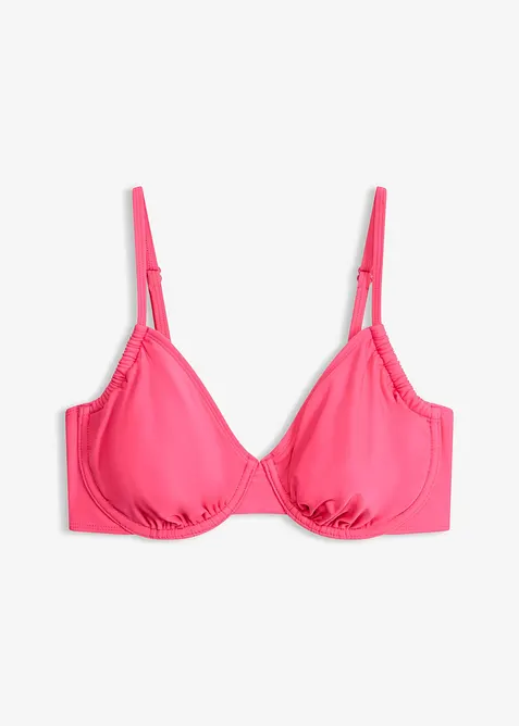 Reggiseno per bikini con arricciatura laterale, bonprix