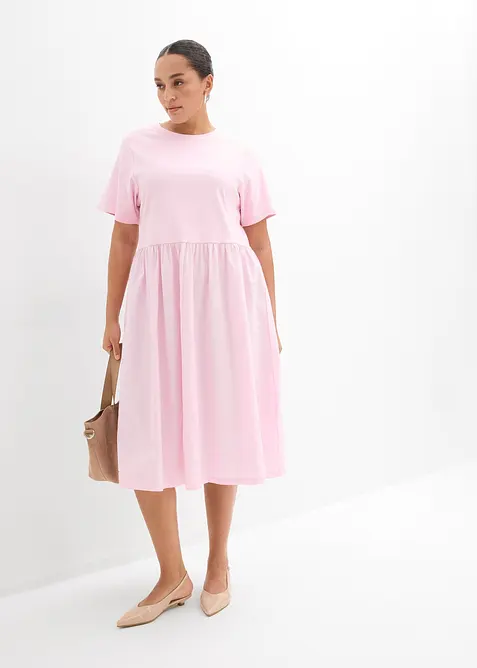 Abito midi in puro cotone, bonprix