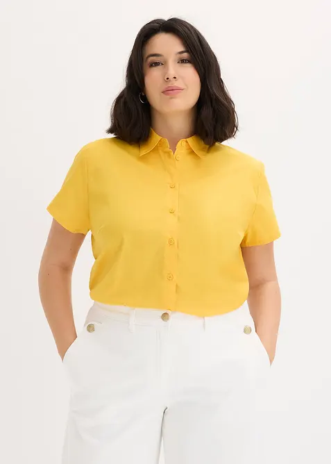 Camicetta a maniche corte in popeline, bonprix