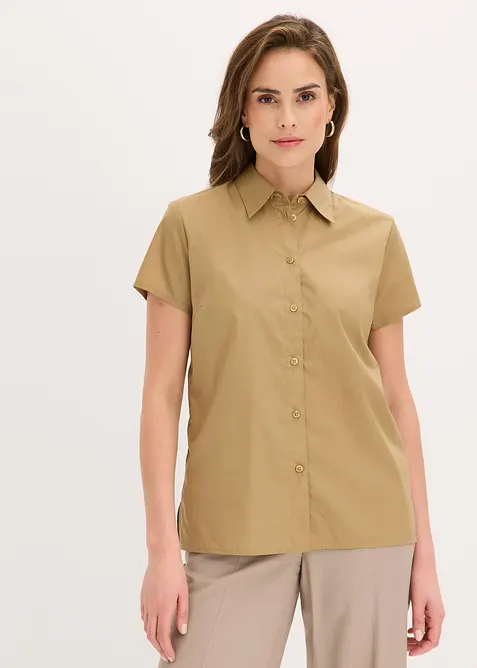 Camicetta a maniche corte in popeline, bonprix