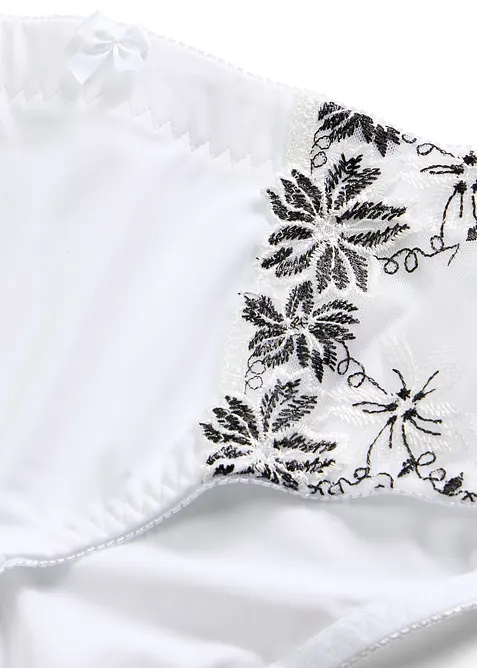 Slip modellante con ricamo delicato (pacco da 2), bonprix