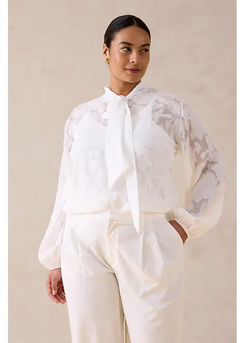 Blusa ricamata, bonprix