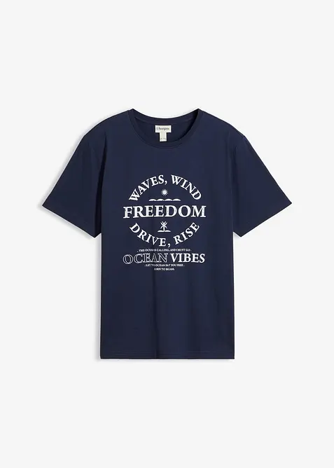 T-shirt in puro cotone, bonprix