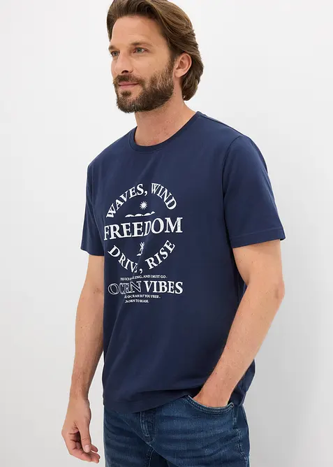 T-shirt in puro cotone, bonprix