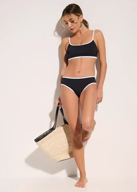 Slip per bikini con bordi a contrasto, bonprix