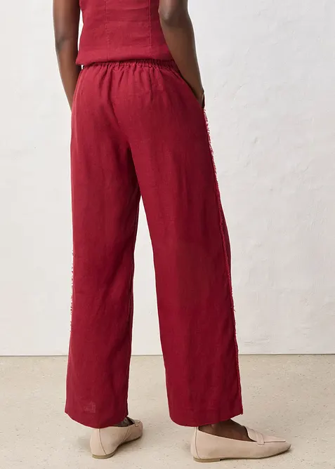 Pantaloni in lino a gamba larga, bonprix