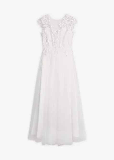 Abito da sposa in delicato tulle con pizzo, bonprix
